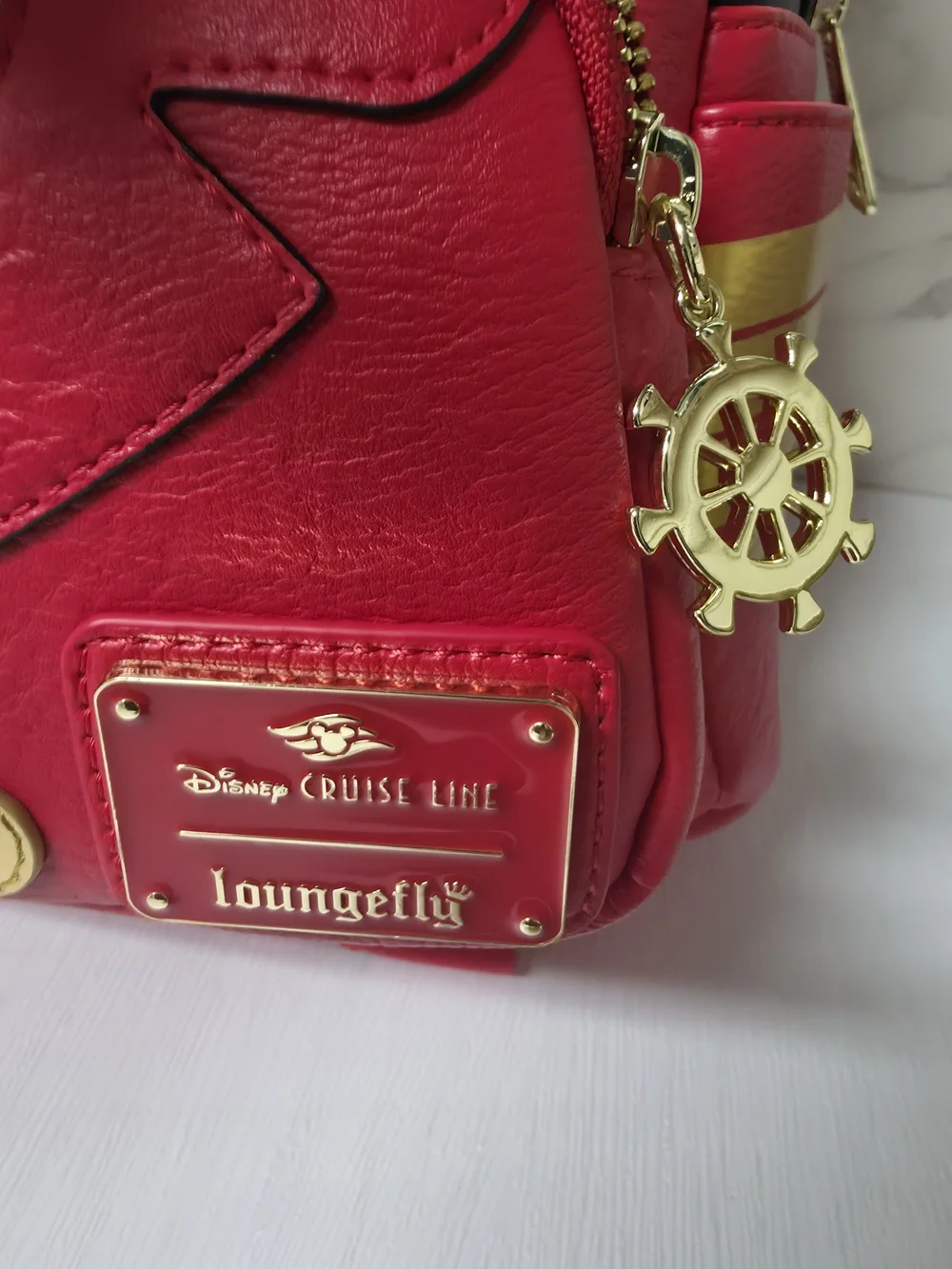 Loungefly Disney Cruiseline Minnie Mouse Captain Mini Backpack